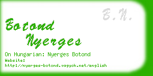 botond nyerges business card